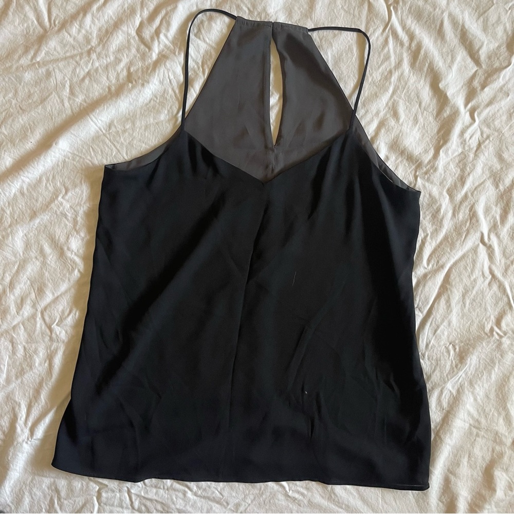 Women’s back/dark grey racer back tank